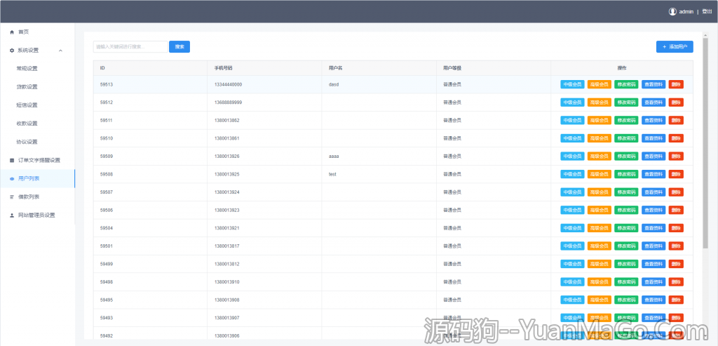 图片[8]-Vue全开源版贷款系统源码 | 海外贷款源码 | 小额贷款系统源码-源码狗