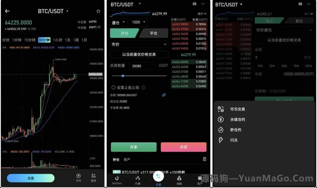 图片[2]-多语言MyOkex海外交易所系统源码币币秒合约永续闪兑k线插针附教程-源码狗