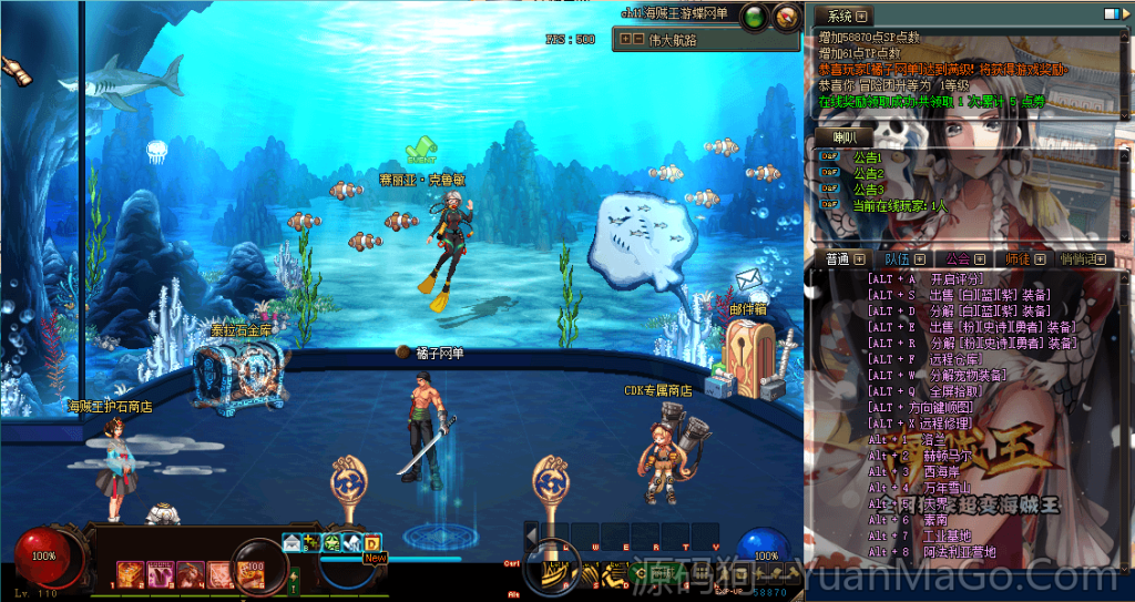 图片[2]-DOF海贼王四大职业110/110海贼王超变-源码狗