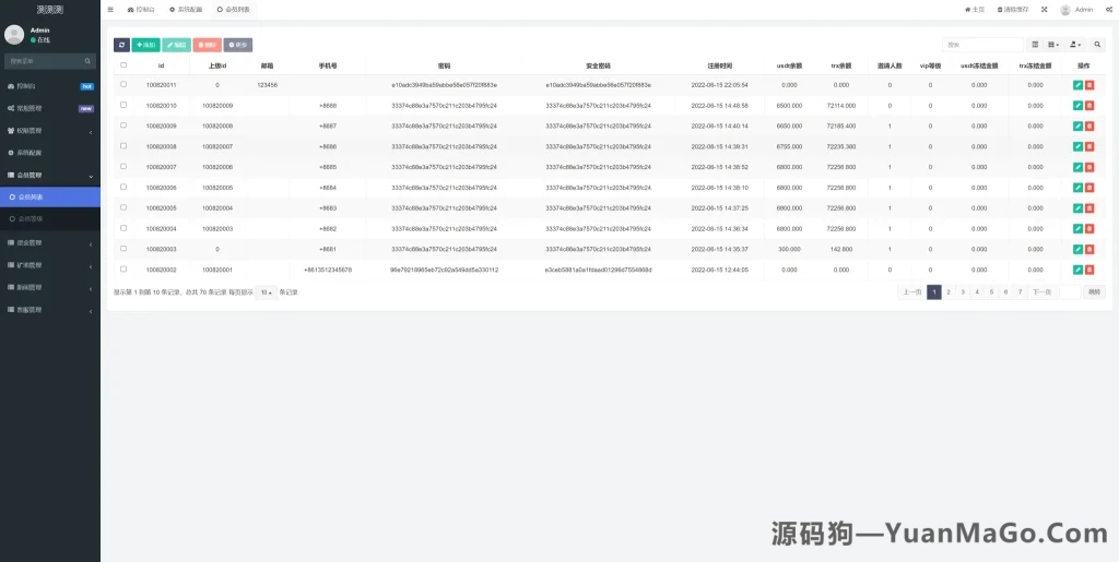 图片[2]-新版USDT云算力矿机系统源码下载｜TRX区块链投资理财+质押挖矿平台免费源码-源码狗