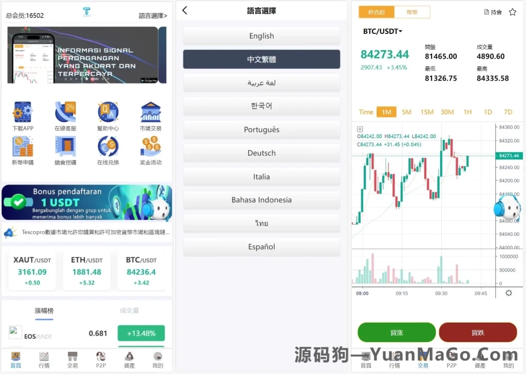 图片[4]-10语言交易所系统源码｜秒合约+币币交易+P2P理财派单抢单搭建教程-源码狗
