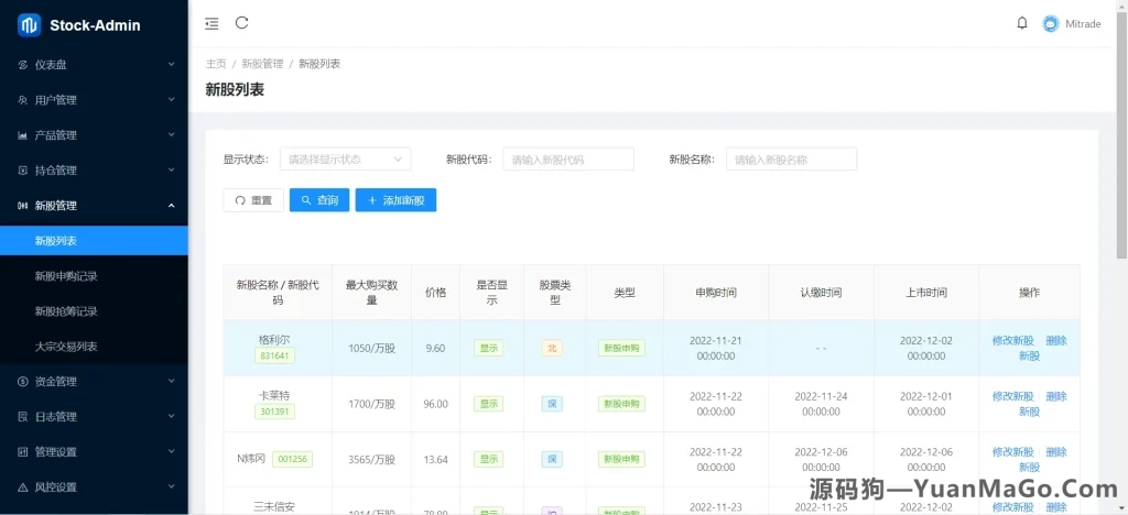 图片[7]-香港股票交易系统源码｜大宗交易+新股申购平台源码（附视频搭建教程）-源码狗