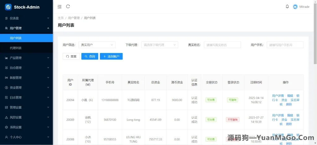图片[5]-香港股票交易系统源码｜大宗交易+新股申购平台源码（附视频搭建教程）-源码狗
