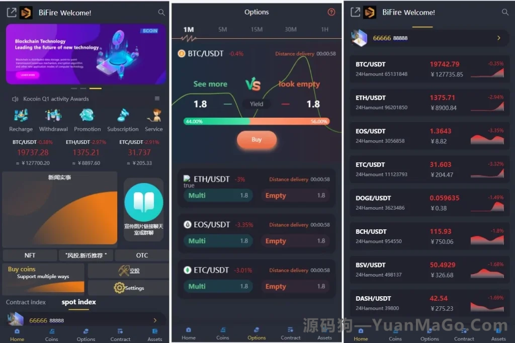 图片[4]-BIFire多语言交易所源码｜期权交易+合约交易+OTC申购+币币秒合约-源码狗