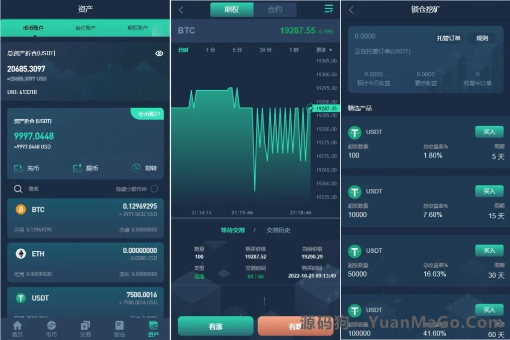 图片[3]-YCoin多语言交易所源码｜币币交易+合约交易+期权合约+质押理财+新币认购-源码狗