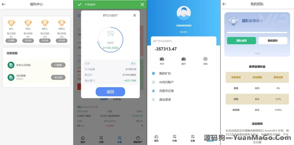 图片[2]-Bbank二开多语言交易所源码｜币币交易+合约交易+质押生息+团队系统-源码狗