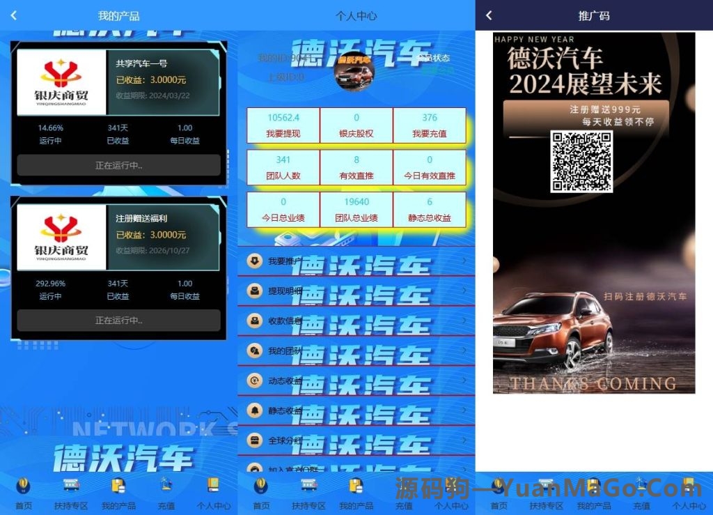 图片[2]-德沃汽车投资理财源码｜汽车租赁投资理财系统源码-源码狗