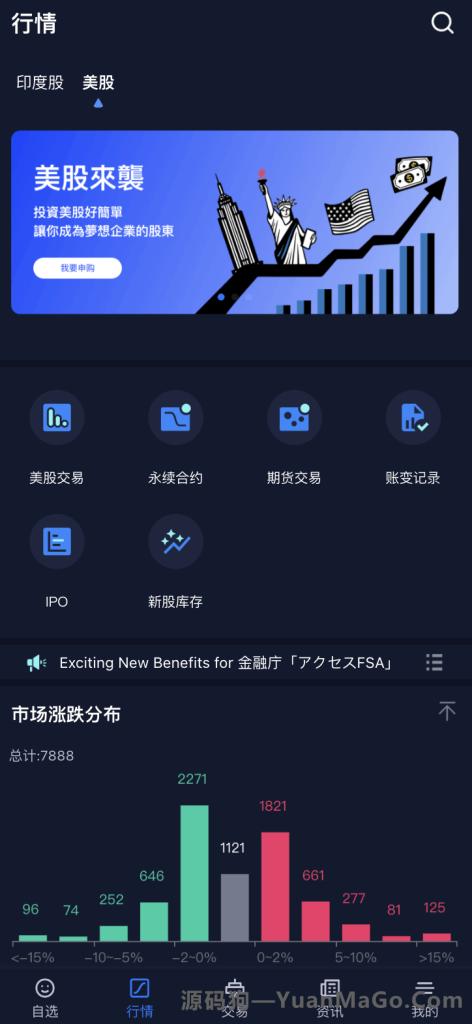 图片[3]-13国语言综合交易所股票源码下载｜美股/印度股源码（Uniapp 前端 + Java 后端纯源码）-源码狗