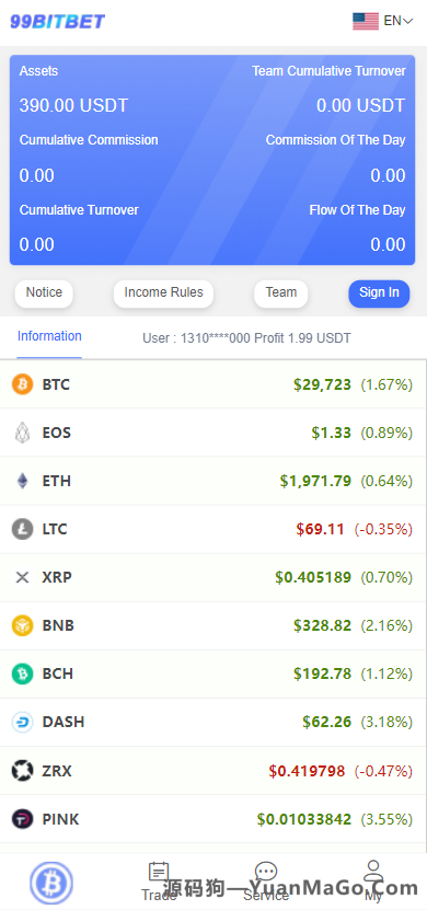 双语言虚拟币竞猜源码 | 开源版USDT充值+大小单双下注系统 - 源码狗-源码狗