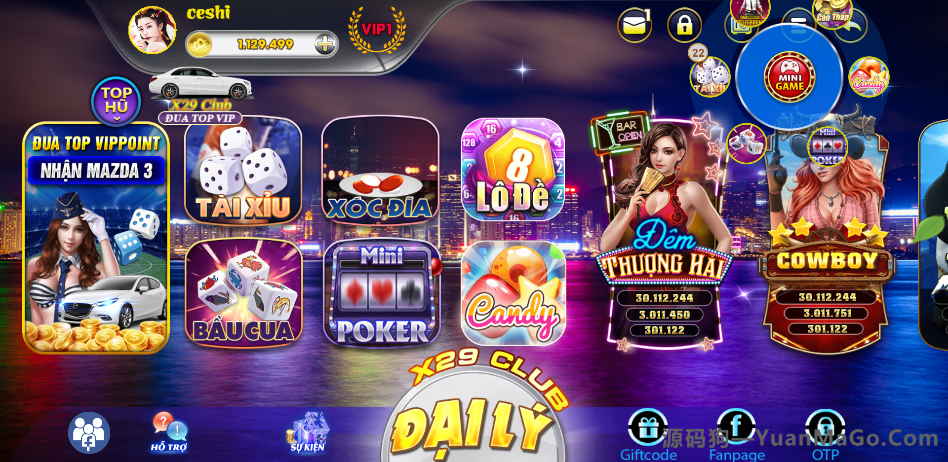 图片[10]-纯越南语Cocos电玩游戏源码｜精美UI三套+拉霸竞猜+带控制+完整源码-源码狗