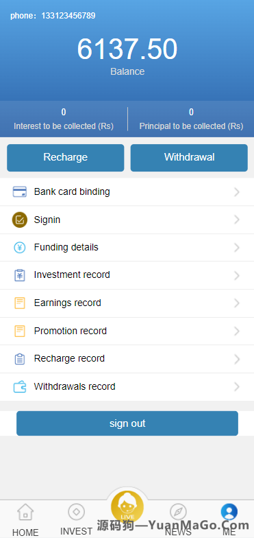 图片[6]-英文版P2P投资理财源码｜众筹投资+分红系统平台-源码狗