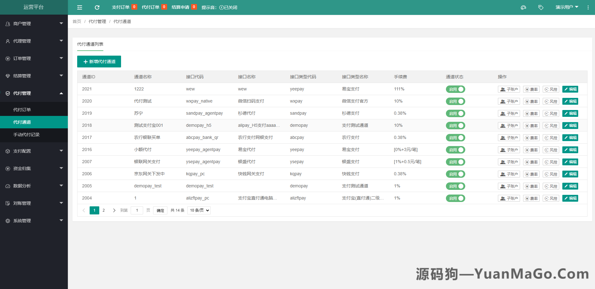 图片[6]-XxPay 聚合支付系统源码下载｜三方支付平台系统源码-源码狗