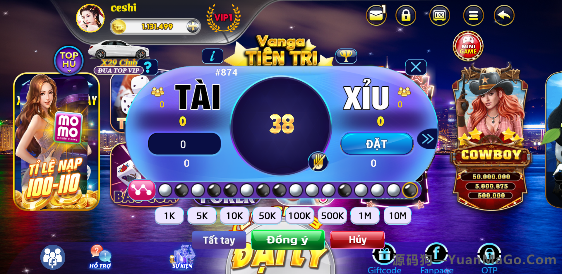 图片[6]-纯越南语Cocos电玩游戏源码｜精美UI三套+拉霸竞猜+带控制+完整源码-源码狗