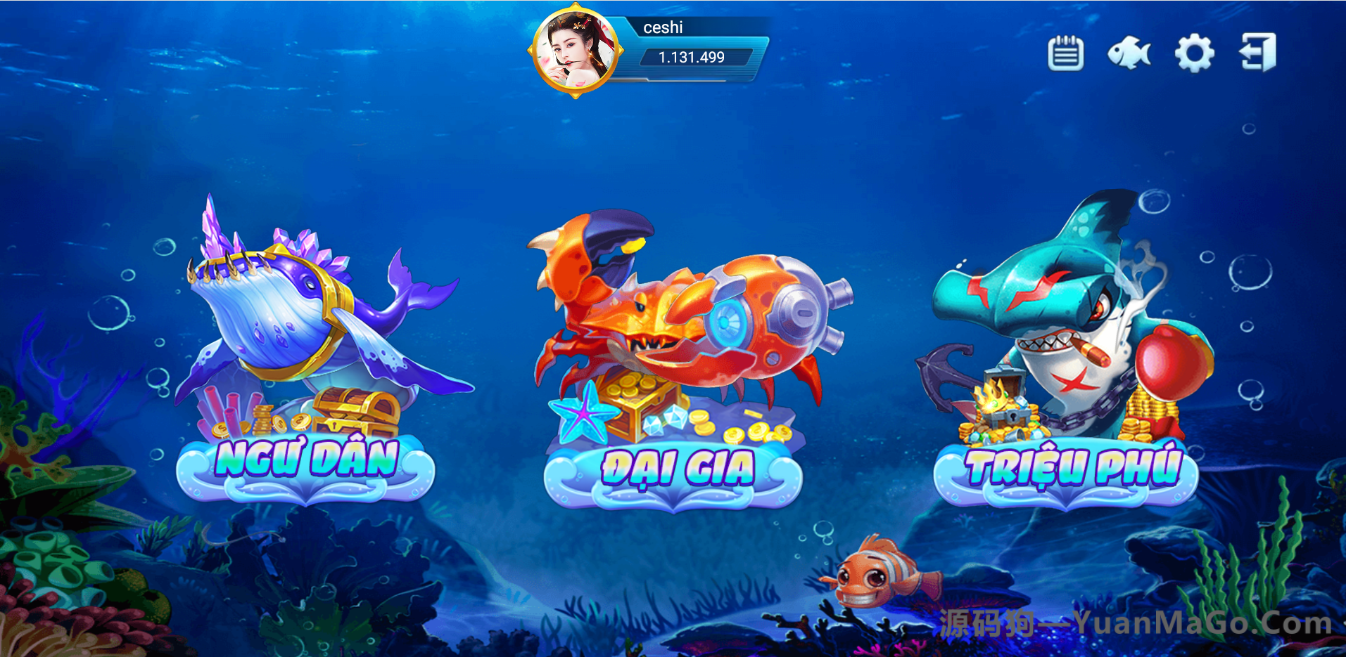 图片[7]-纯越南语Cocos电玩游戏源码｜精美UI三套+拉霸竞猜+带控制+完整源码-源码狗