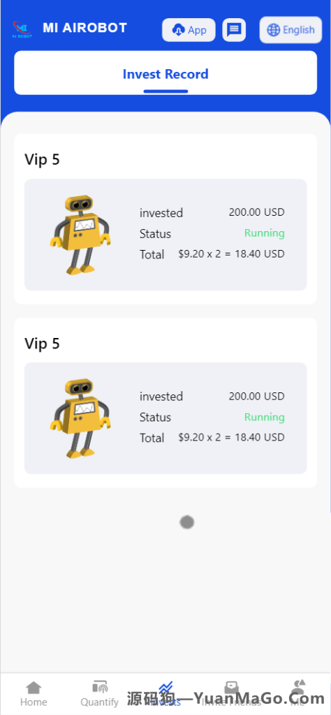 图片[3]-MI AIROBOT 海外区块链投资理财源码下载｜前端 HTML + 后端 PHP 架构理财系统-源码狗