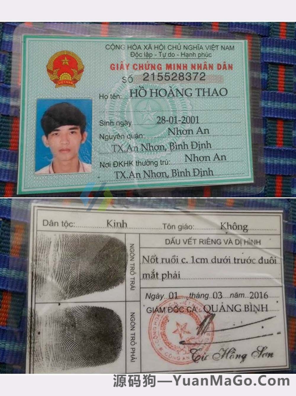 图片[4]-东南亚|Vietnam 越南 ID卡模版/身份证卡photoshop模版/PS模版/PSD模板（老版）-源码狗