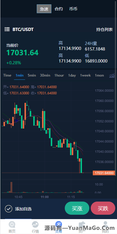 急速秒合约交易所/IEO/锁仓挖矿/合约币币交易所-uinapp完整版-源码狗