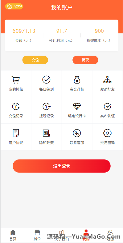 图片[8]-女性投资理财系统源码｜摆摊分红+创业收益盘+自动理财返利平台-源码狗